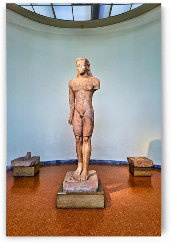 Statue of youth in National Archaeological Museum of Athens Gree by Marco Brivio