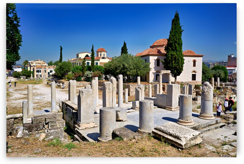 Exploring the Roman Agora in Athens Greece on a sunny day by Marco Brivio