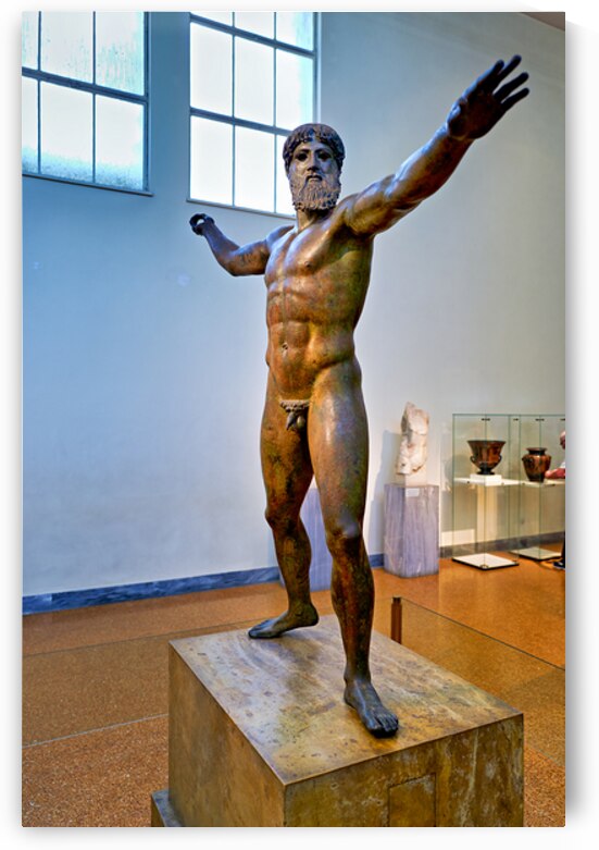 Greek statue in National Archaeological Museum in Athens by Marco Brivio