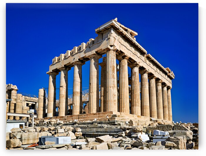 Visit Parthenon at Acropolis in Athens Greece during the day by Marco Brivio