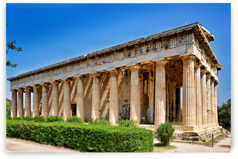 Visit to the temple of hephaestus in ancient agora of athens by Marco Brivio