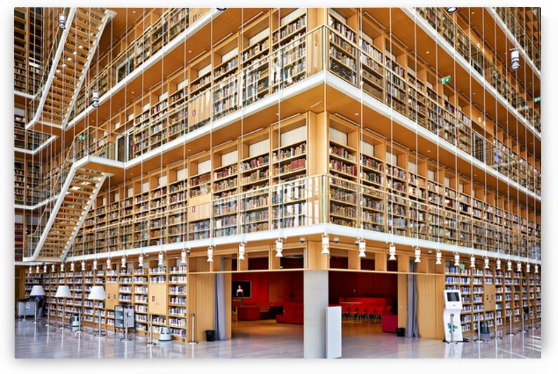 People explore the National Library in Athens by Marco Brivio