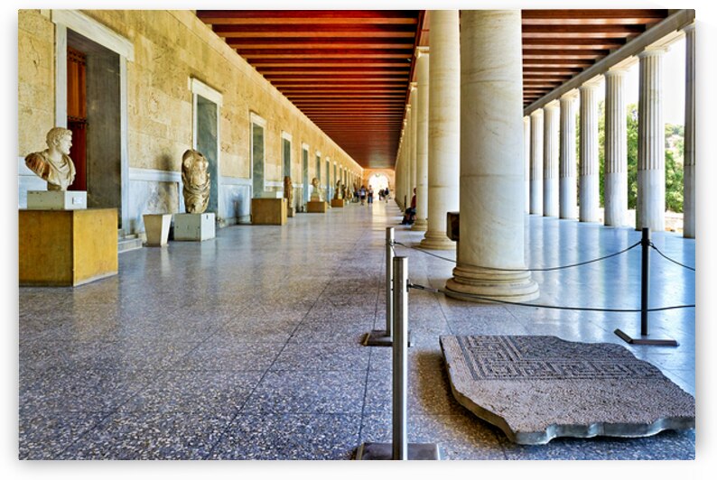 Visit stoa of attalos at ancient agora in athens greece by Marco Brivio