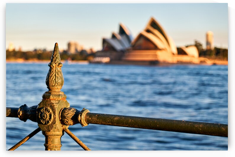 Sydney Opera House seen through a fence by Marco Brivio