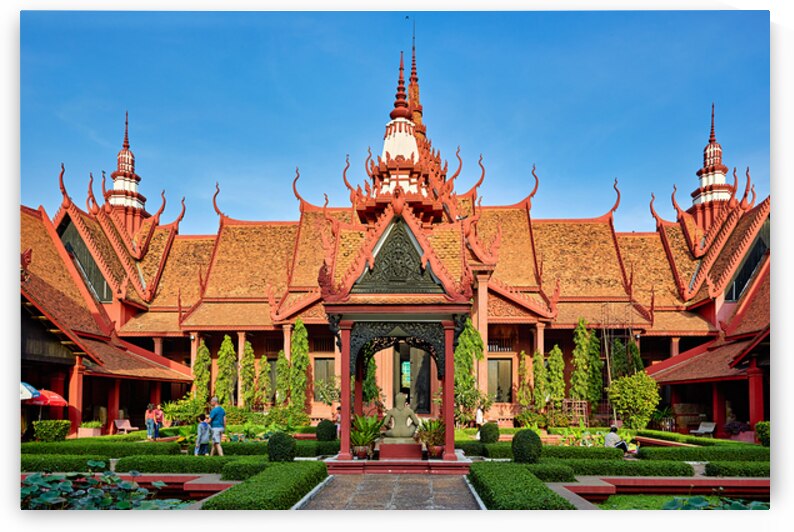 National Museum of Cambodia: traditional architecture lush gard by Marco Brivio