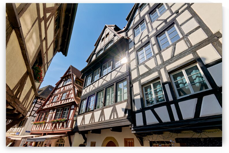 Visitors explore the narrow streets of Petit France in Strasbour by Marco Brivio