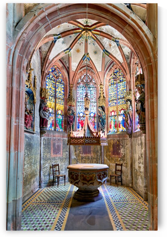 Exploring the interior of Saint Pierre le Jeune church in Strasb by Marco Brivio