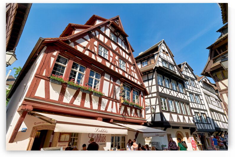 Colorful timber framed houses in Petite France Strasbourg by Marco Brivio