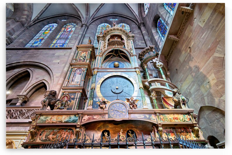 Tourists admire Strasbourg Cathedrals Astronomical Clock by Marco Brivio