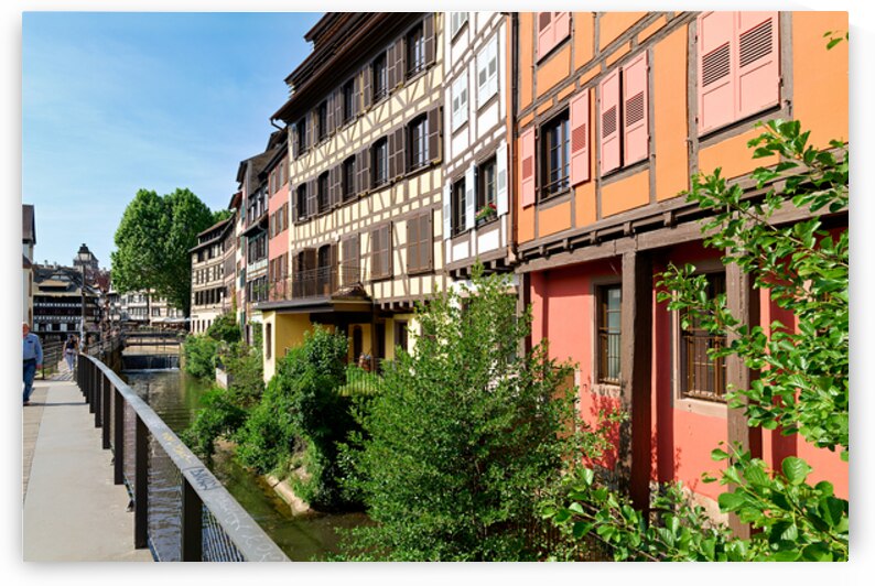 Timber houses by the canal in Strasbourgs Petit France district by Marco Brivio