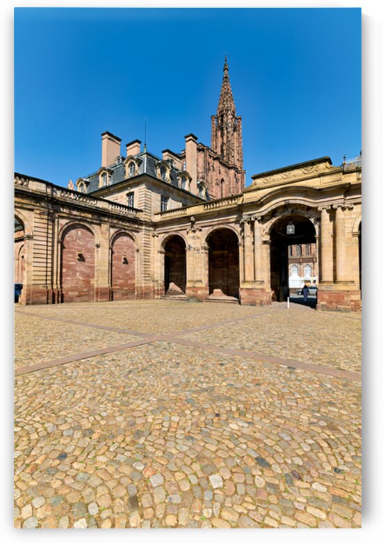Clear view of Notre Dame from Palais Rohan Strasbourg by Marco Brivio