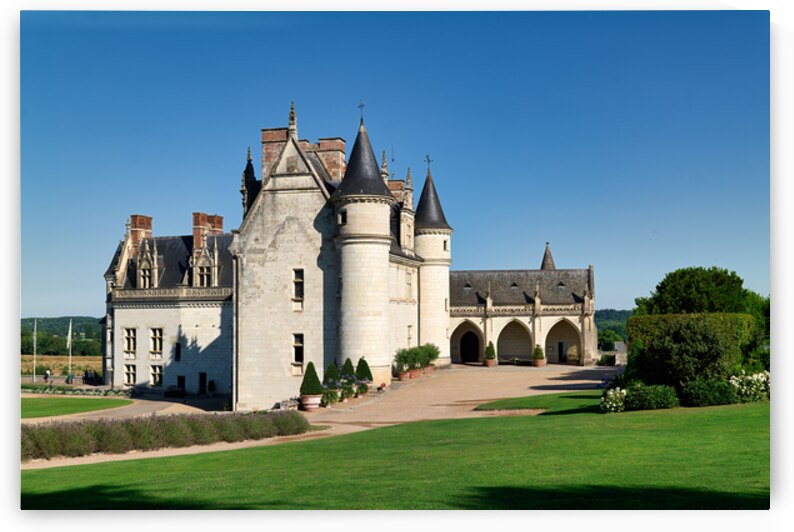 Chateau dAmboise stands in the sun at Amboise in France by Marco Brivio