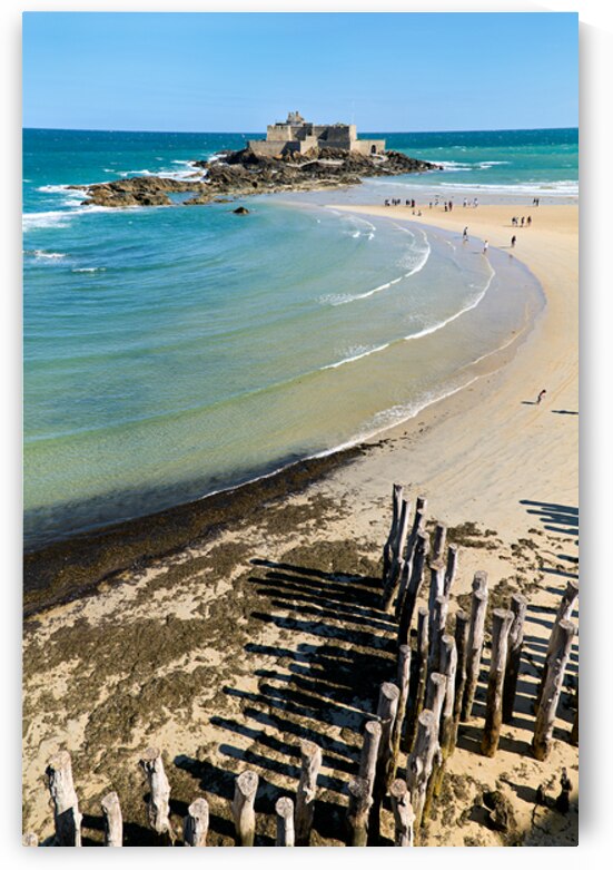 Fort National viewed from Plage de lEventail in Saint Malo by Marco Brivio