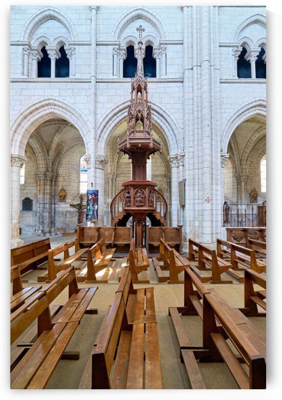 Collegiale Saint Martin church in Chablis Burgundy France by Marco Brivio
