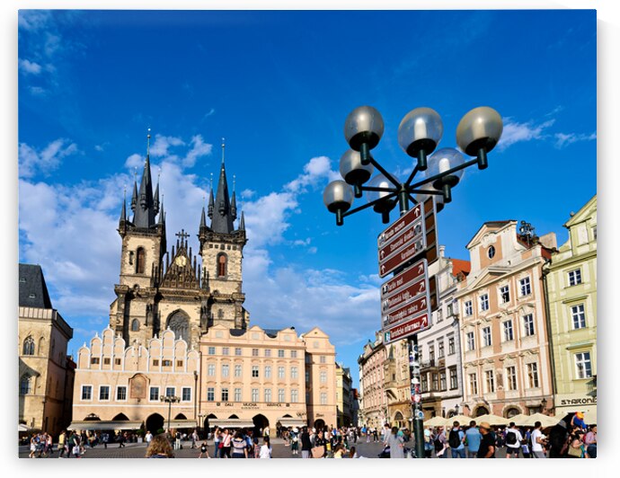 Church of Our Lady before Týn in Pragues Old Town Square. by Marco Brivio