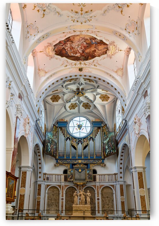 Inside st. annes church in augsburg on the romantic road by Marco Brivio