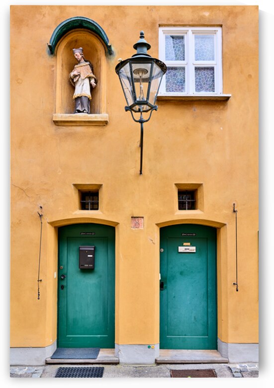 Exploring Fuggerei in Augsburg along the Romantic Road in Bavari by Marco Brivio