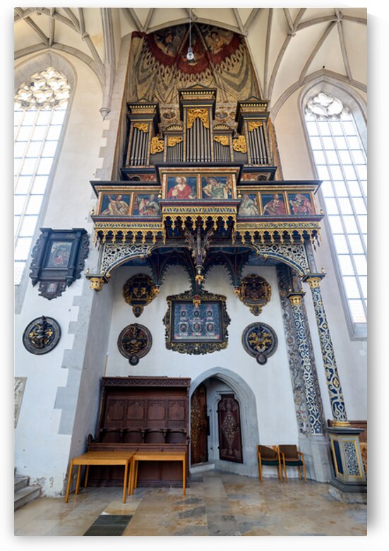 St. George Church interior details in Nordlingen Bavaria by Marco Brivio