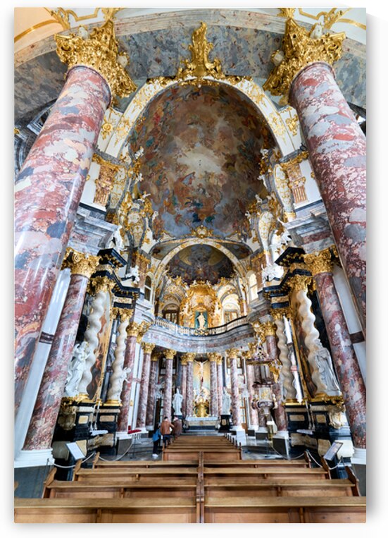Hofkirche court church in wurzburg on the romantic road by Marco Brivio