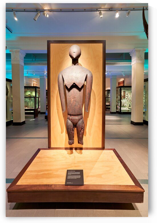 Maori goddess figure Kave on display in Auckland War Memorial Mu by Marco Brivio
