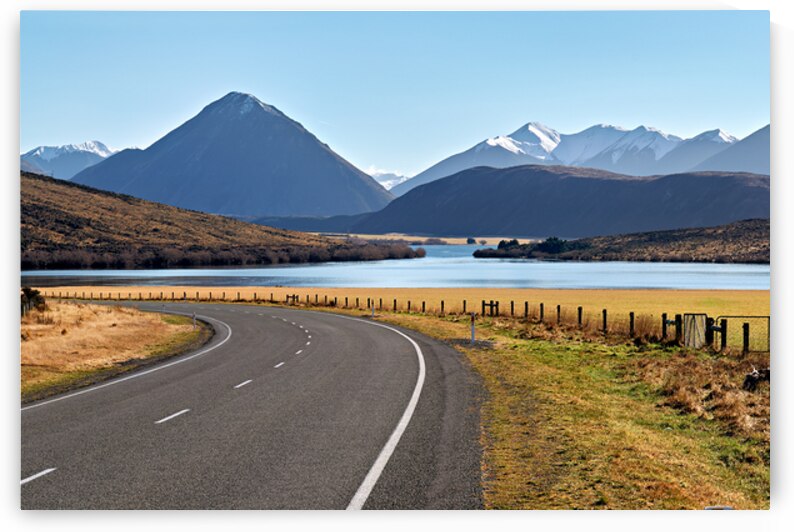 Driving towards Arthur Pass on State Highway 73 near Lake Pearso by Marco Brivio