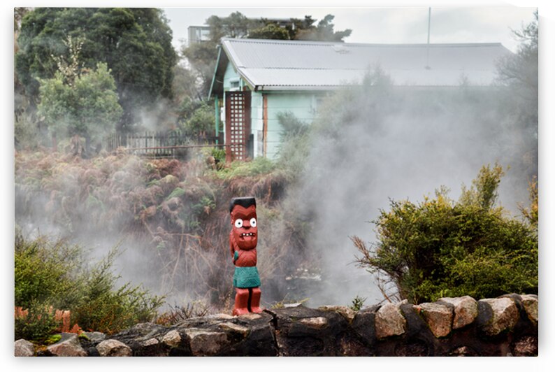 Visit whakarewarewa maori village in rotorua new zealand by Marco Brivio