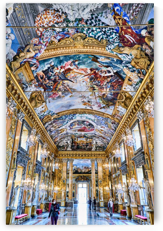 Visitors explore the Great Hall at Colonna Art Gallery in Rome by Marco Brivio