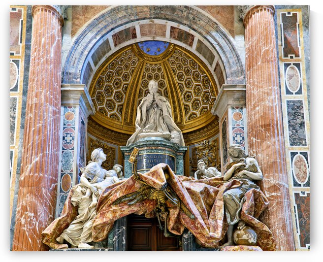 Visit to Saint Peters Square in Rome shows tomb of Alexander VI by Marco Brivio