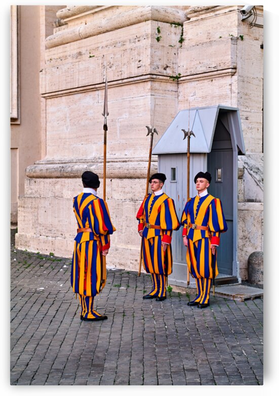Changing of the guard ceremony in Saint Peters Square in Rome by Marco Brivio