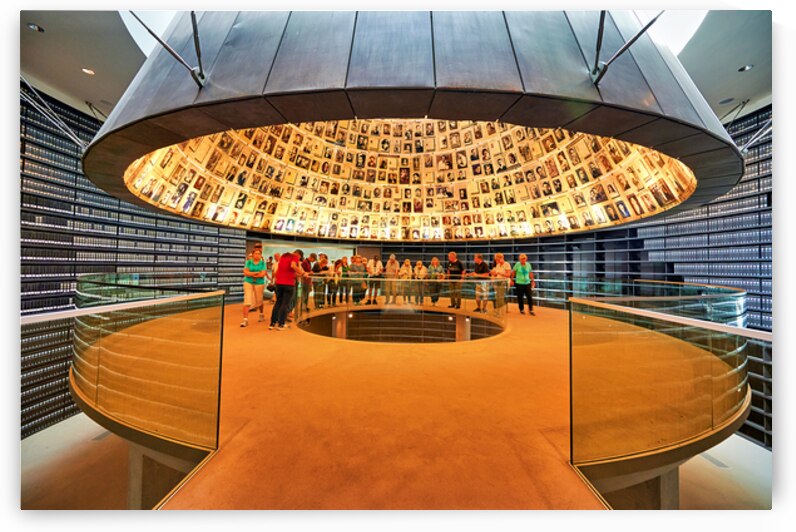 Visitors learn about the Holocaust at Yad Vashem in Jerusalem by Marco Brivio