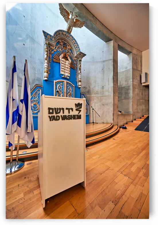 Memorial synagogue at Yad Vashem for Holocaust victims by Marco Brivio