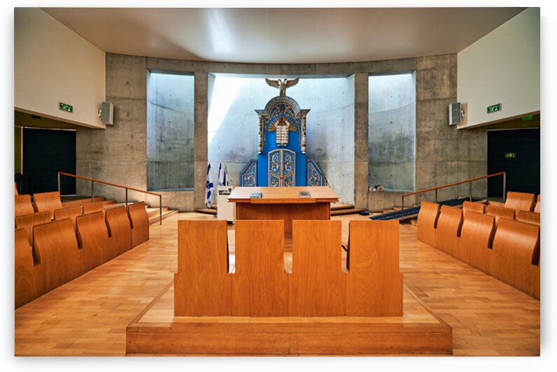 Memorial synagogue interior at Yad Vashem in Jerusalem by Marco Brivio