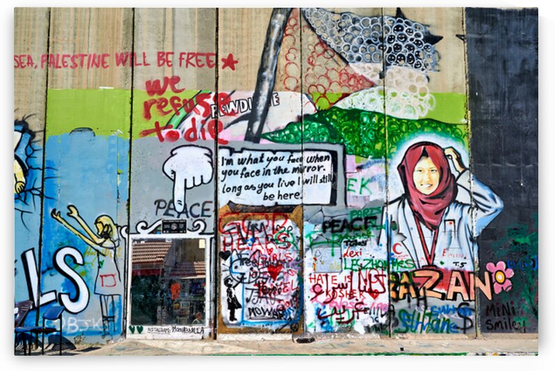 Wall murals in Bethlehem show art and messages in Jerusalem by Marco Brivio