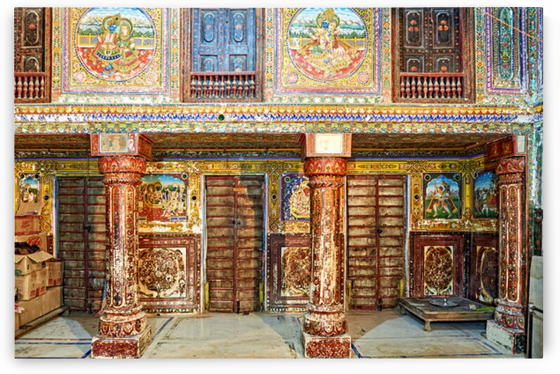 Decorated painted houses in Mandawa Rajasthan showcase local ar by Marco Brivio