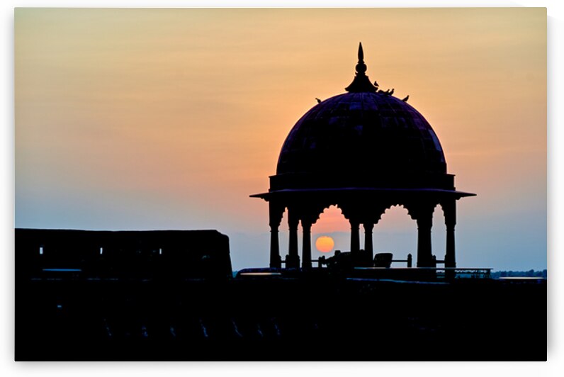 Sunset view at Khimsar Fort in Rajasthan India by Marco Brivio