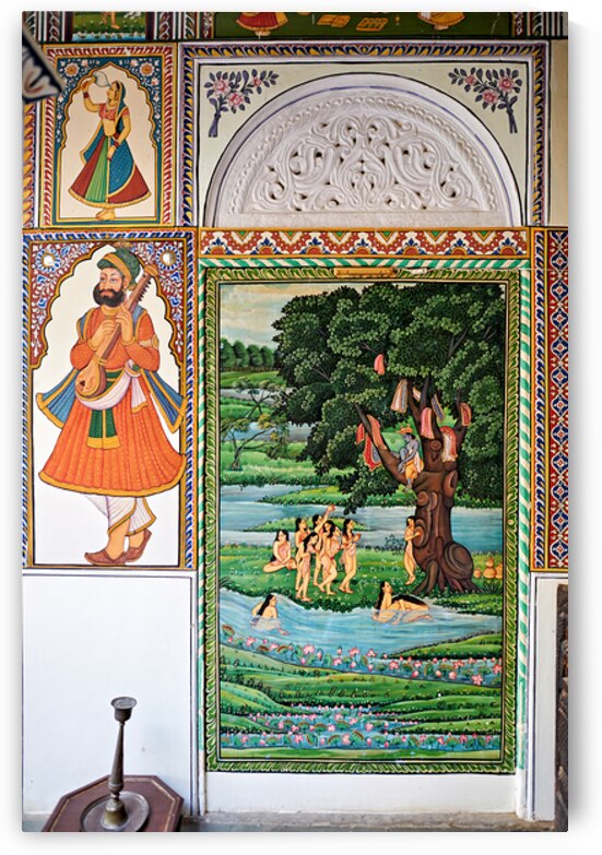 Decorated house in Mandawa Shekawati region of India by Marco Brivio