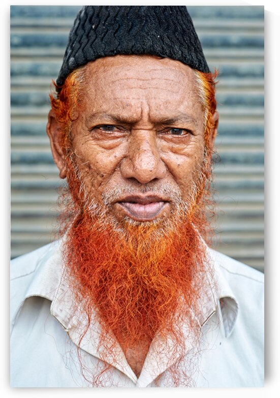 Portrait of a man with red beard in Jodhpur India by Marco Brivio