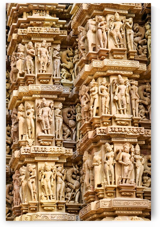 Hindu temples of Khajuraho in Madhya Pradesh showcase ancient ar by Marco Brivio
