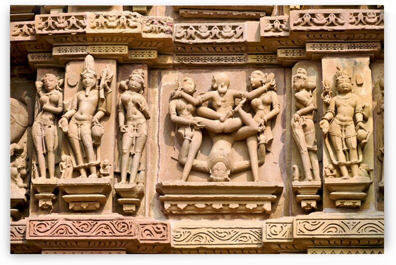 Hindu temples in Khajuraho display intricate erotic carvings by Marco Brivio