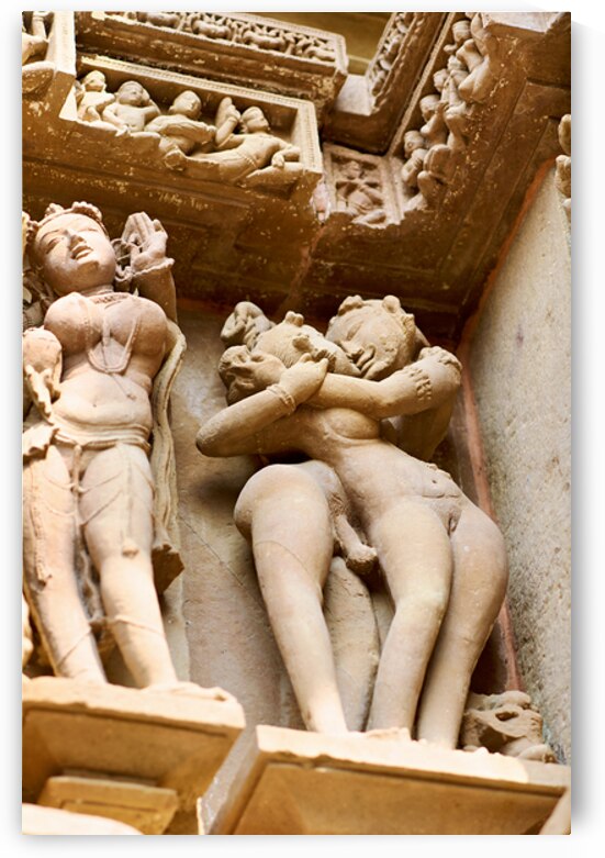 Hindu temples in Khajuraho display intricate erotic carvings by Marco Brivio