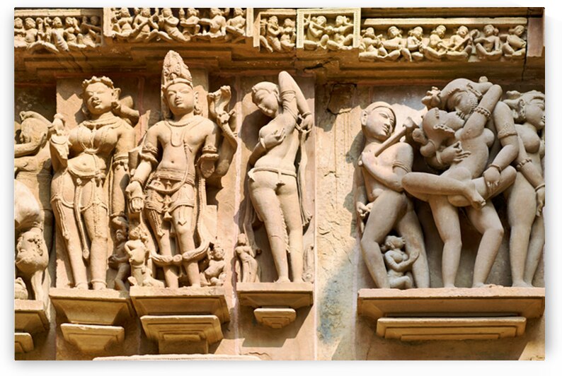 Hindu temples in Khajuraho display intricate carvings of life by Marco Brivio