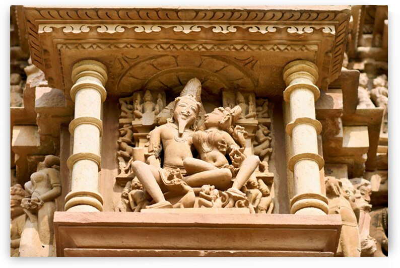 Erotic carvings on the temples of Khajuraho in Madhya Pradesh by Marco Brivio