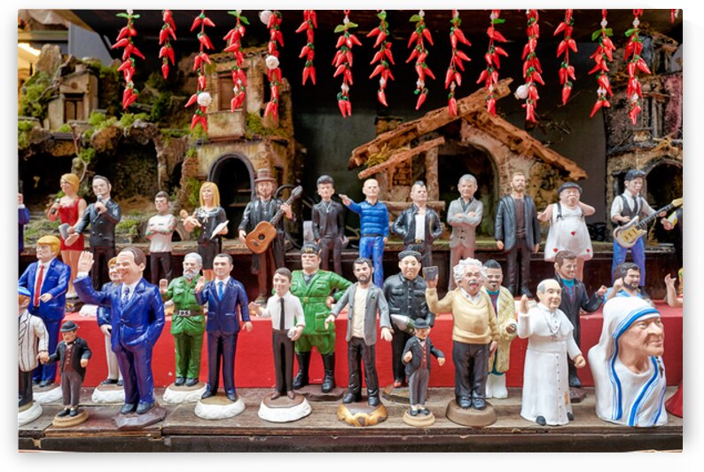 Nativity scene statues in Naples at Christmas by Marco Brivio