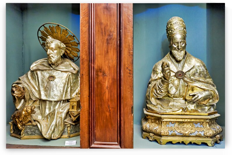 Sacred relics and treasures in San Domenico Maggiore church in N by Marco Brivio