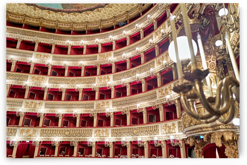 Explore the interior of Real Teatro di San Carlo in Naples Italy by Marco Brivio