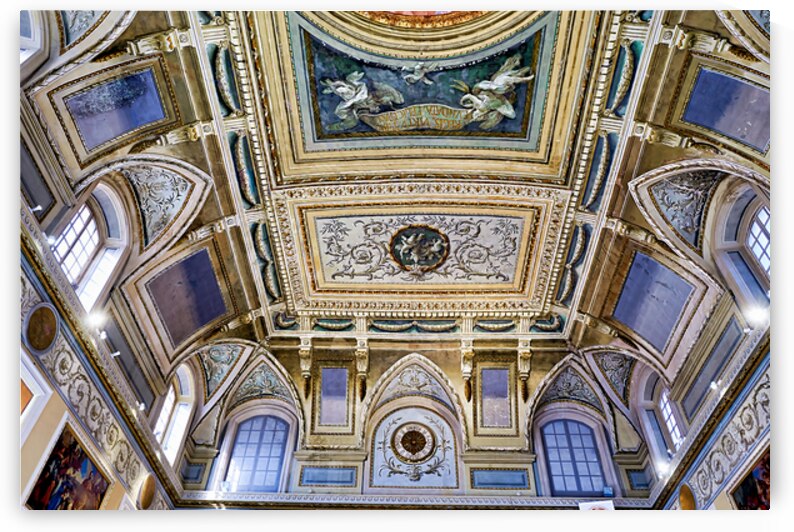 Ceiling view in the National Archaeological Museum of Naples Ita by Marco Brivio