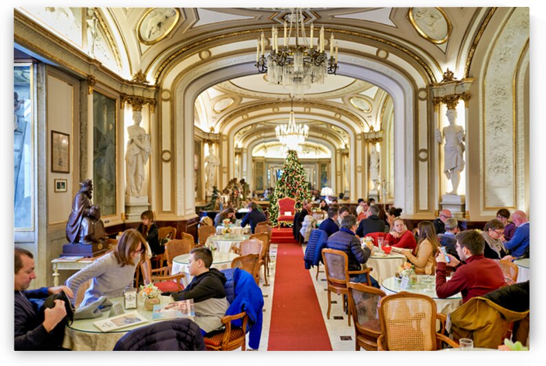 Visitors enjoy coffee and food at Caffe Gambrinus in Naples by Marco Brivio