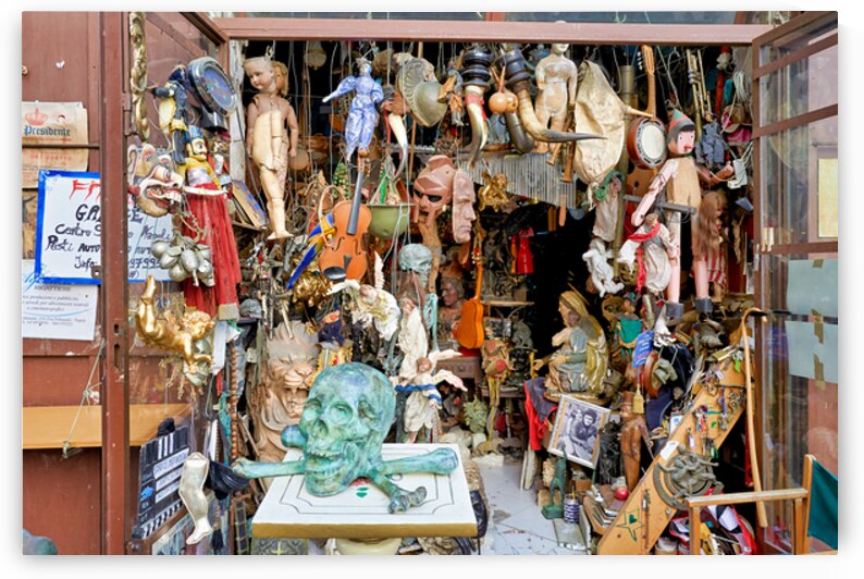 Junk dealer display in Via Tribunali Naples Campania Italy by Marco Brivio
