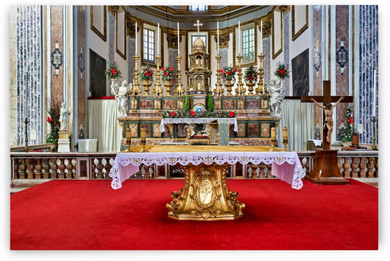 San Paolo Maggiore Church altar in Naples Campania Italy by Marco Brivio