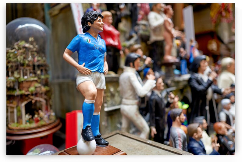 Statues of christmas nativity scene in naples campania italy by Marco Brivio